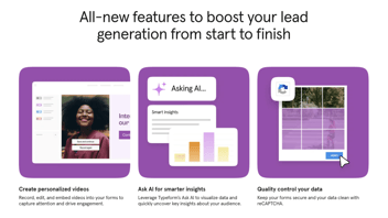 Typeform’s new features for improved lead gen