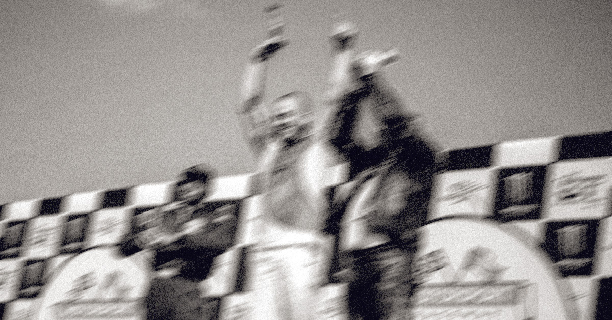 people on the winners podium